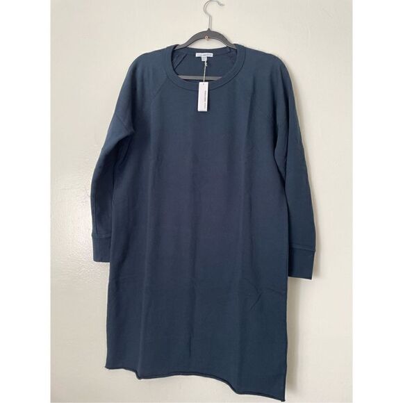 James Perse long raglan sleeve cotton French Terry dress size 2( US4-6) NWT - Picture 3 of 7